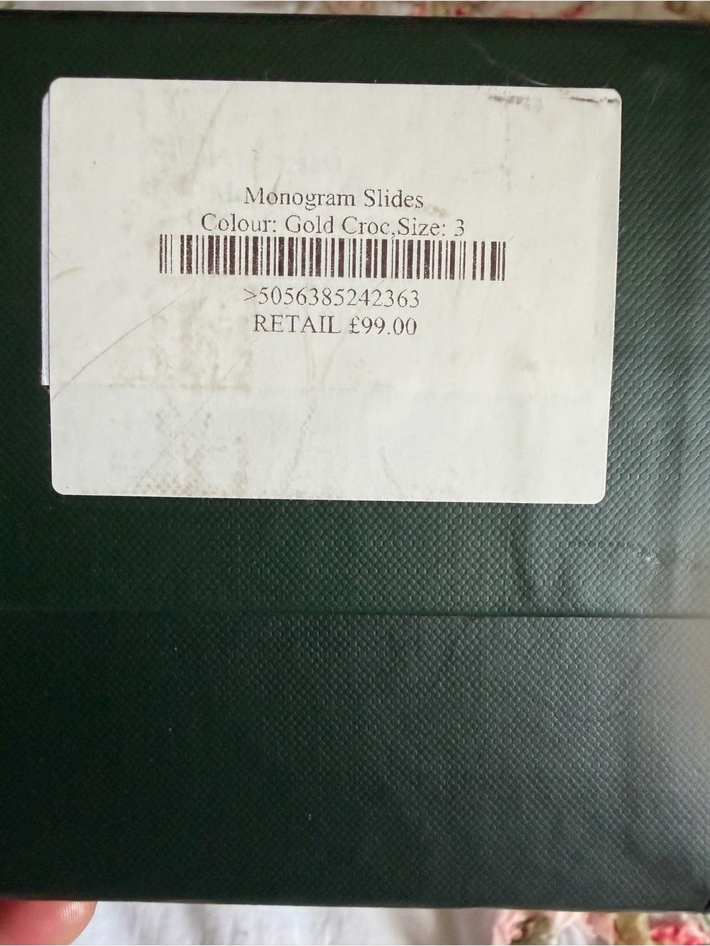Holland Cooper monogram hold croc sandals with original box - Picture 10 of 11